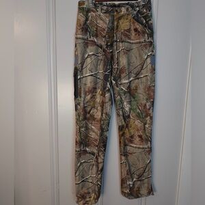 Sitka Ascent Camouflage RealTree Pattern Cargo Hunting Pants Water Resist MT